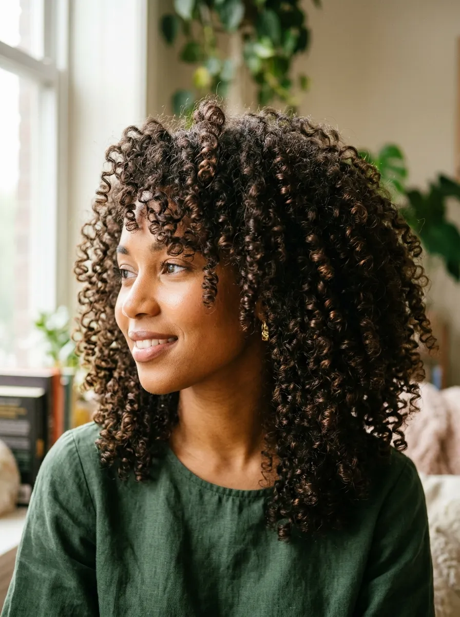 Effortless Air Dried Curls with Diffuser
