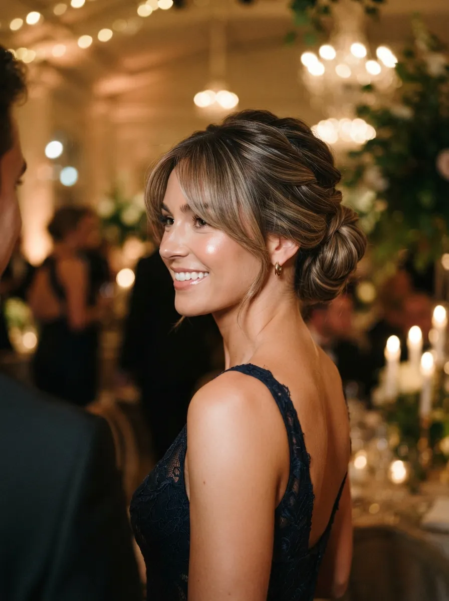 Curtain Bangs For Special Occasion Updos