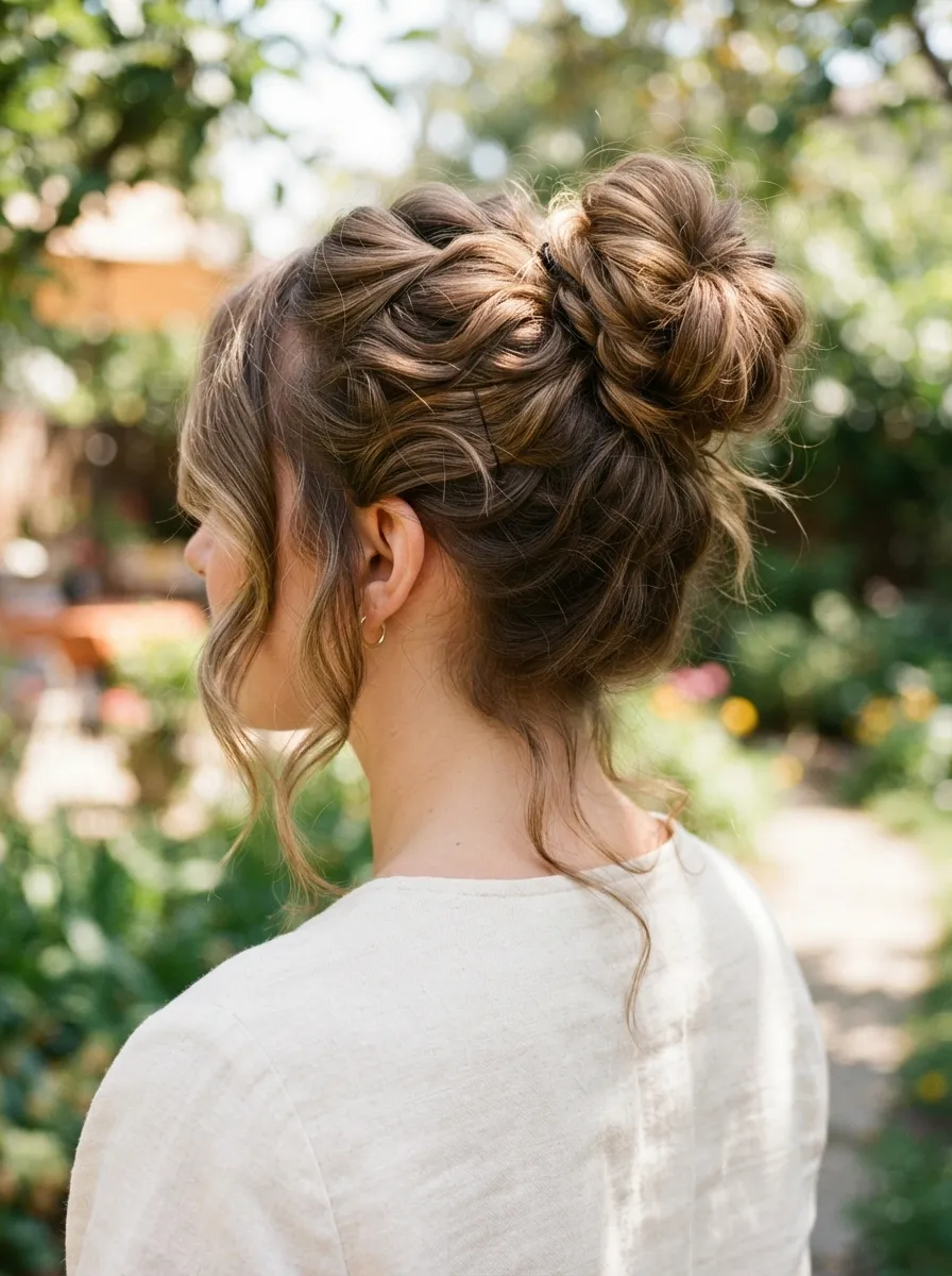 Textured Messy Bun