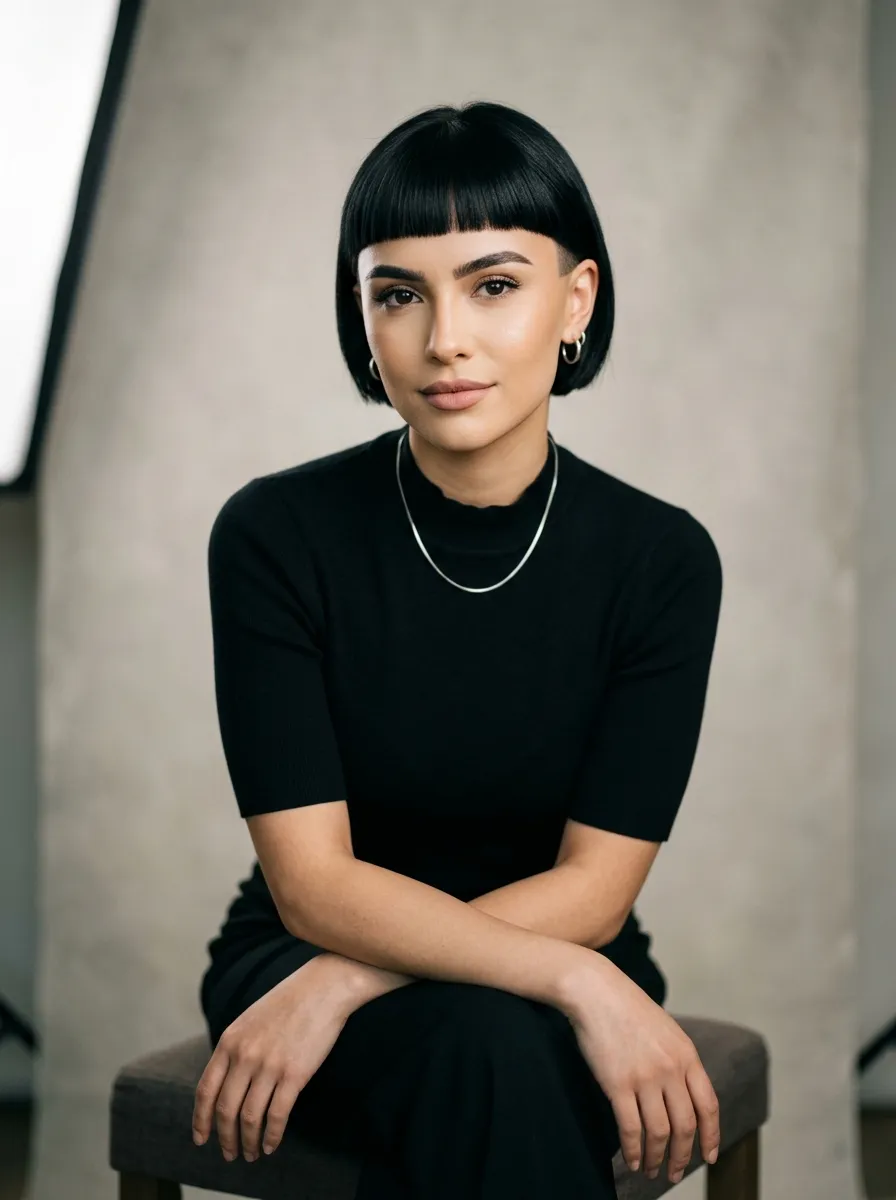 Blunt Micro Bangs