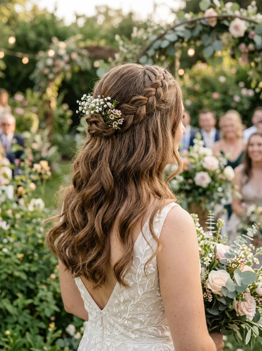 Braided Half Up Style