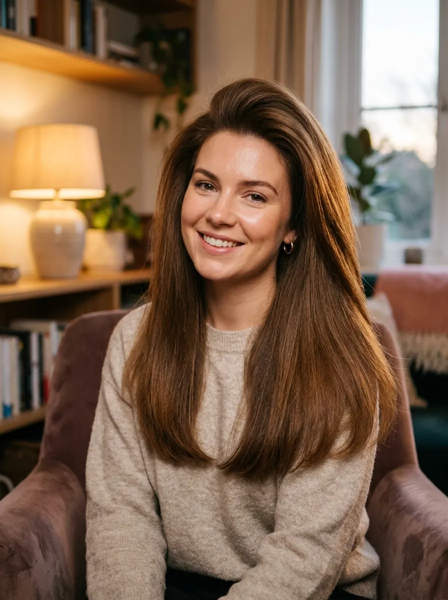 Straight Hair With Volume At The Roots