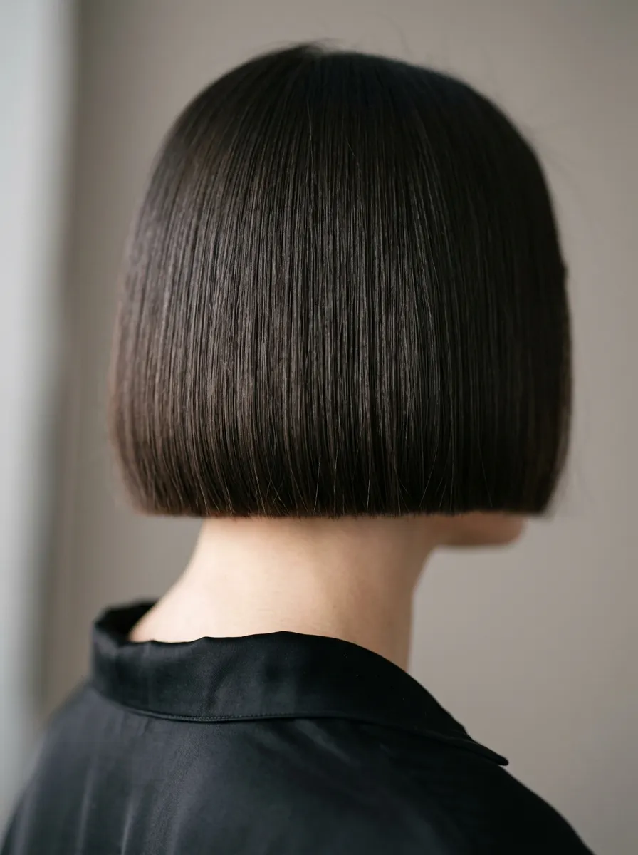 ends of a blunt haircut