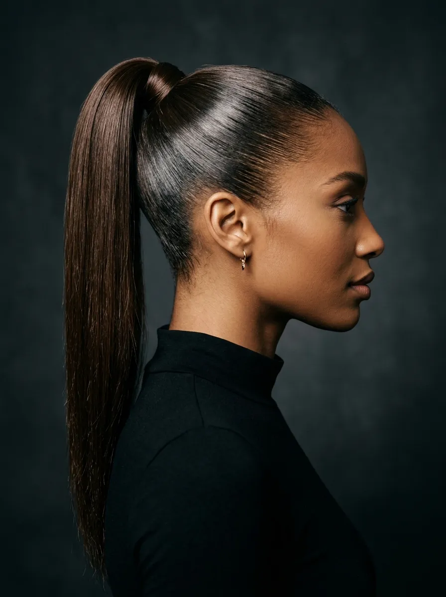 High Sleek Ponytail