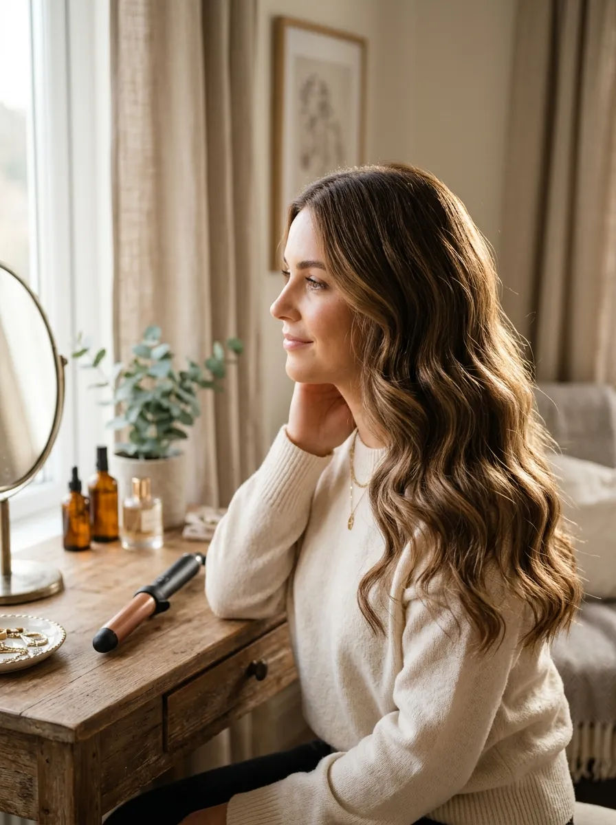 Soft Waves For Round Face Shapes