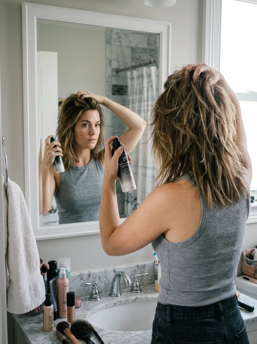 layered hair