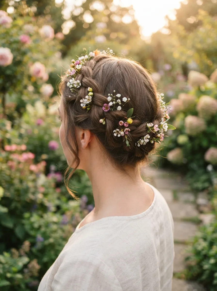 Braided Crown Updo