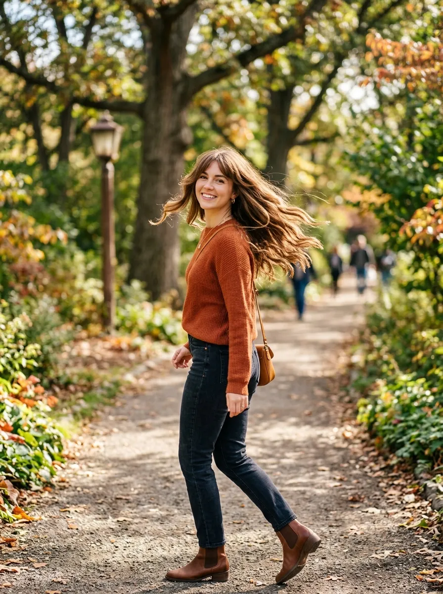 Side Swept Bangs with Long Layers