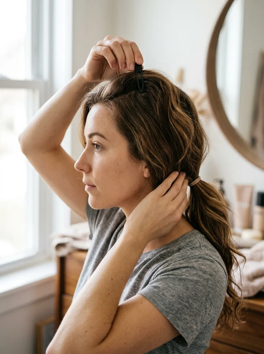 Low Ponytail with Root Volume