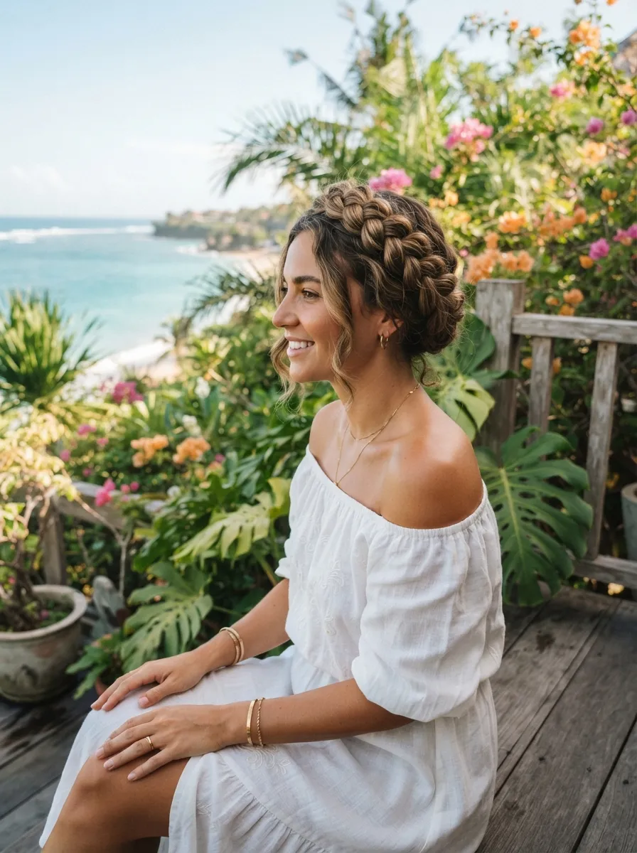 Braided Crown for Hot Climates