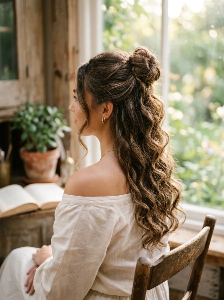 Half Up Top Knot