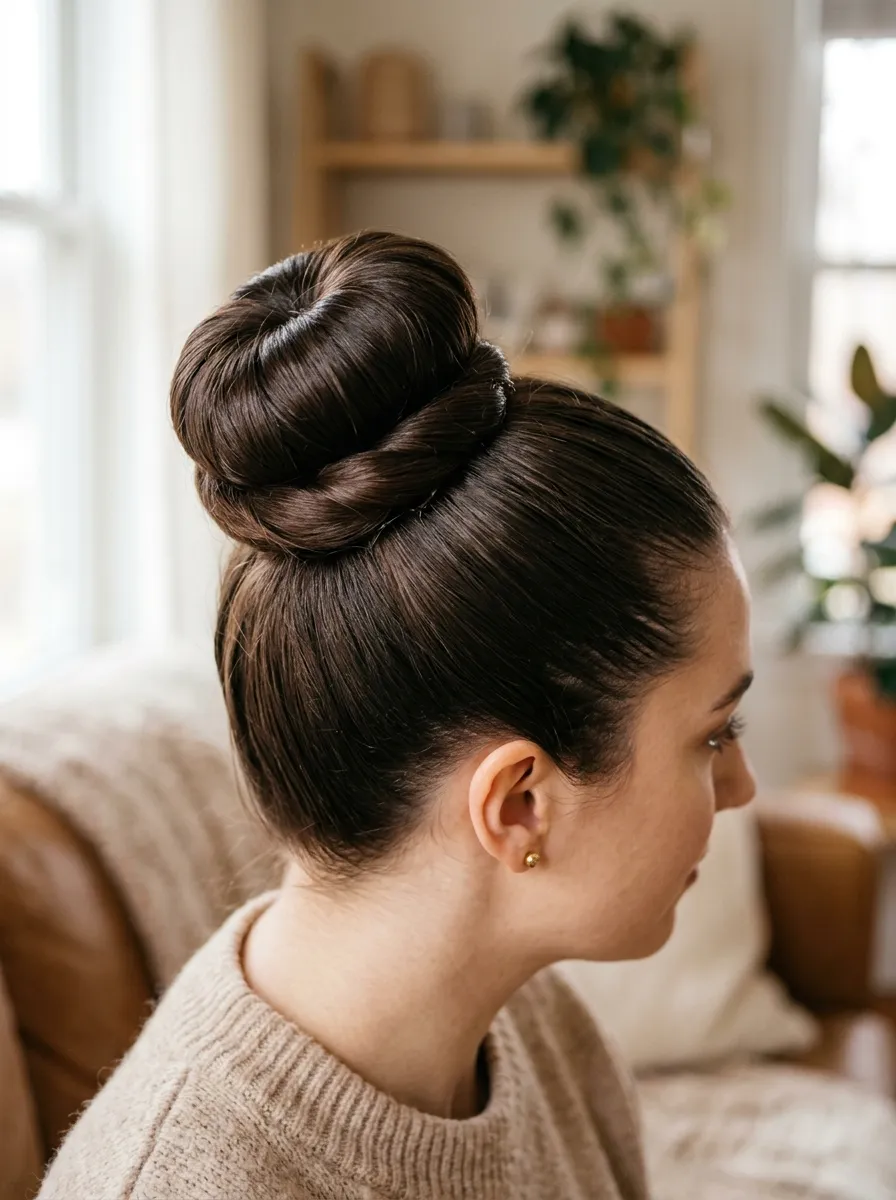 Sock Bun for Overnight Waves
