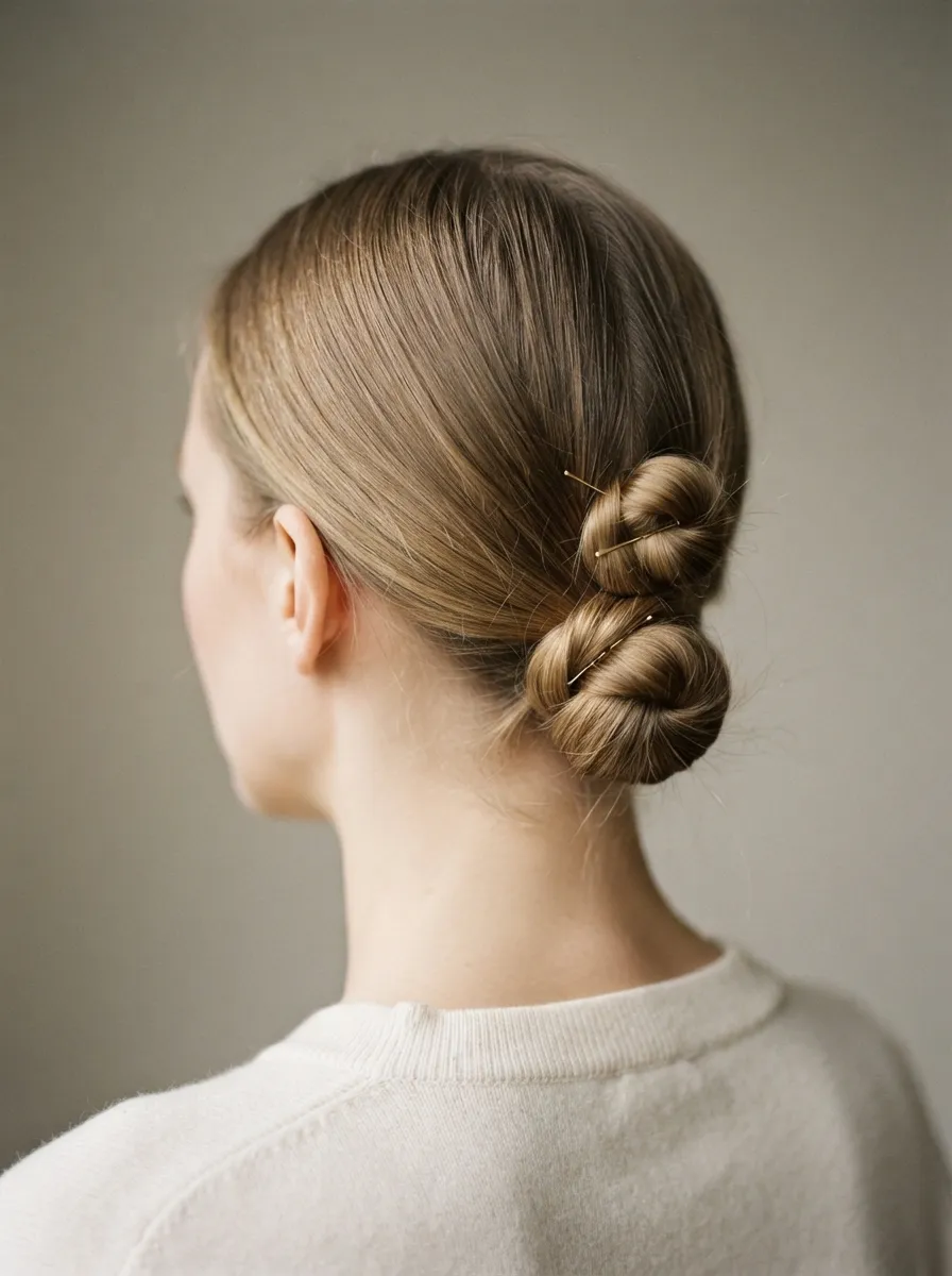 Double Bubble Bun for a Youthful Look