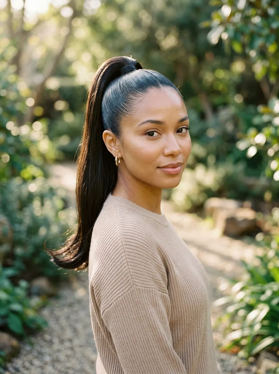 Sleek High Ponytail