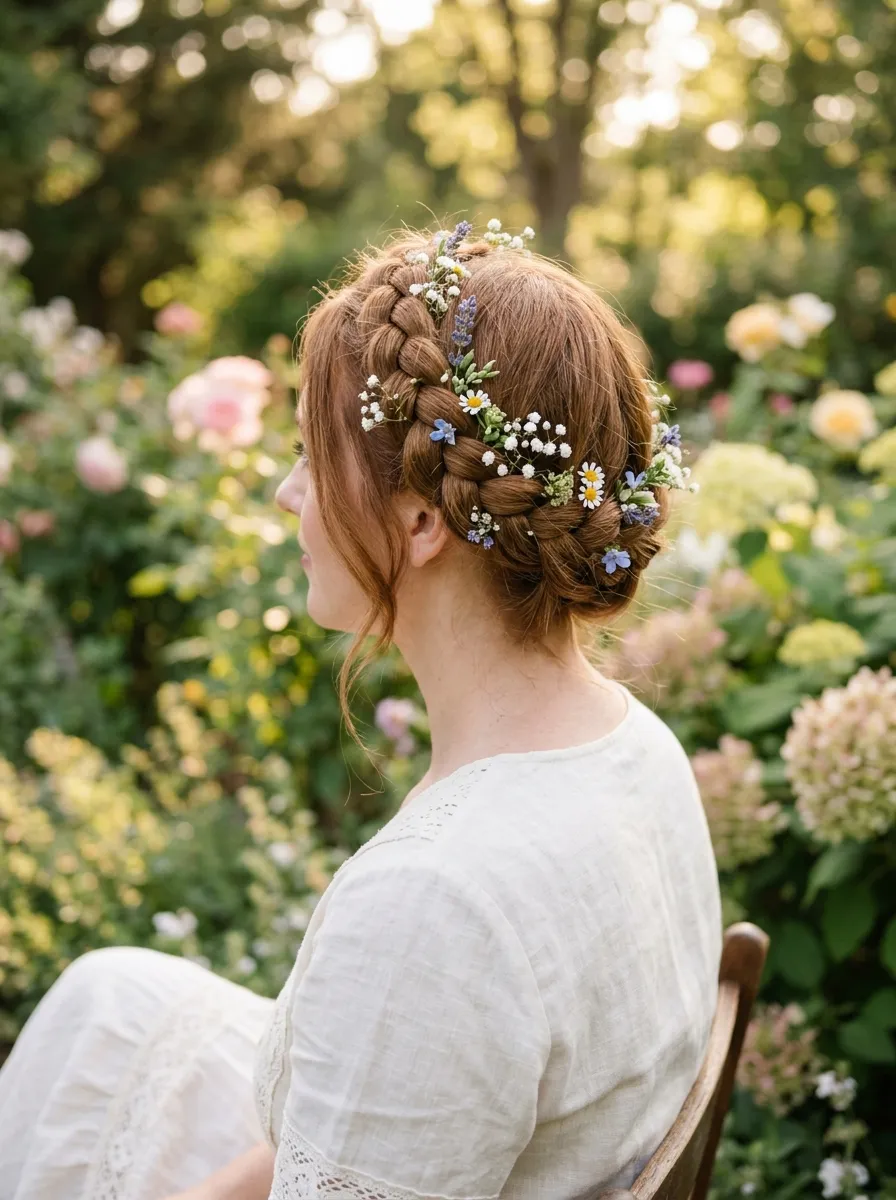 Braided Crown Updo