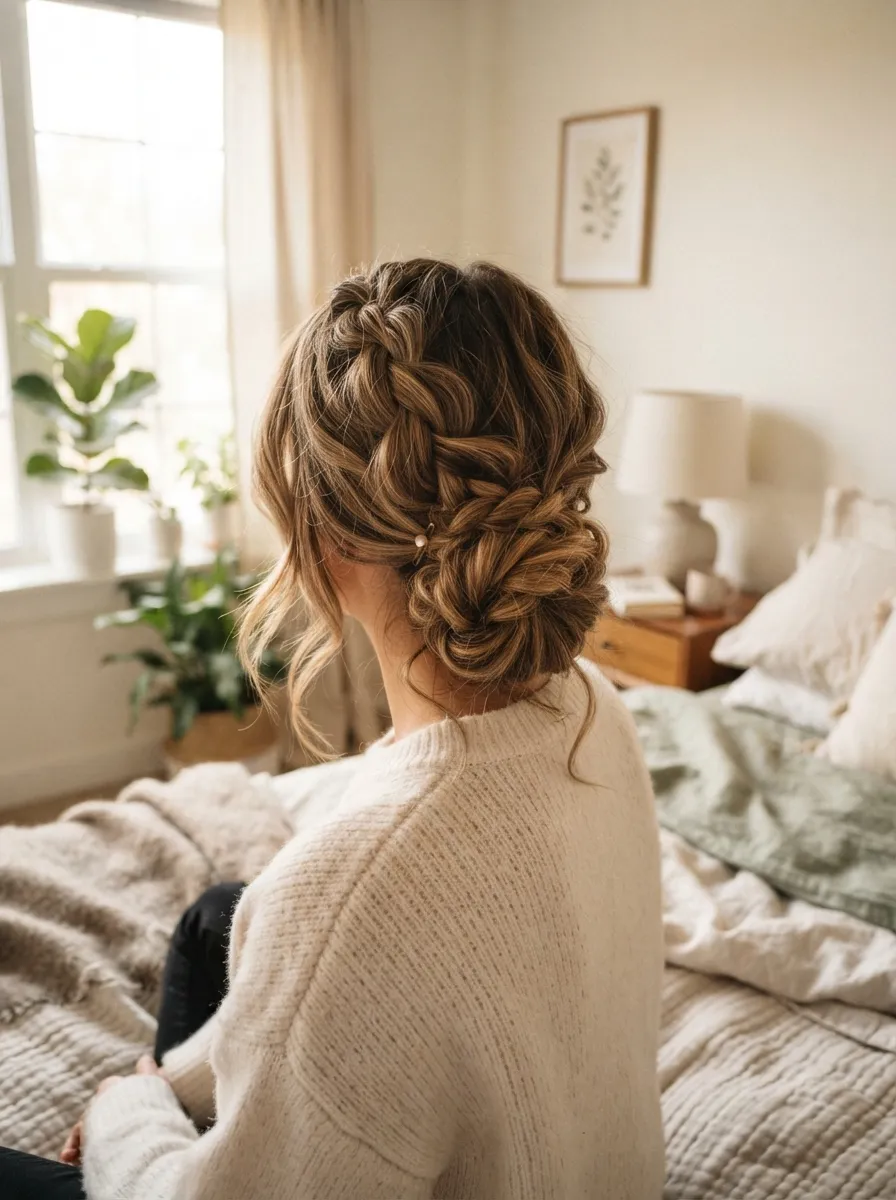 Braided Messy Bun
