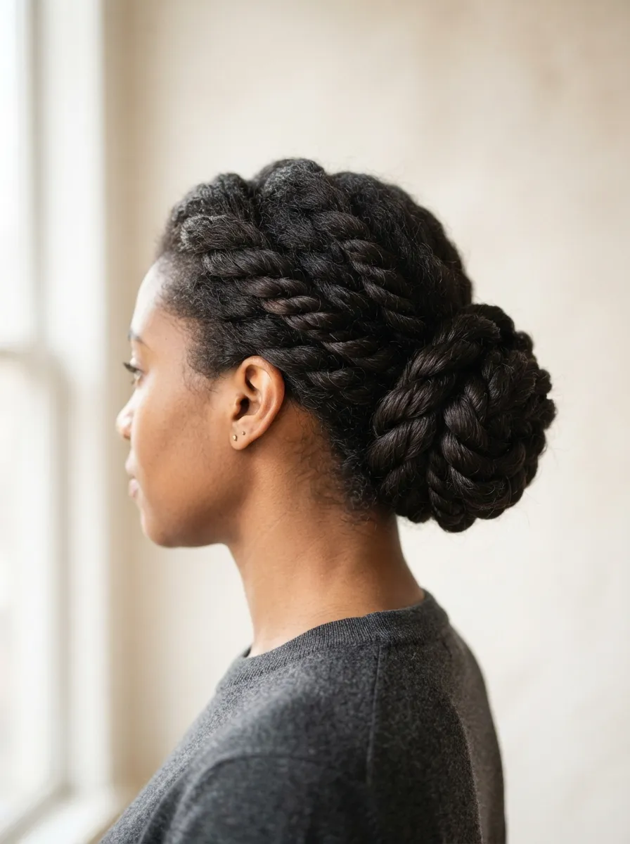 Rope Twist Bun