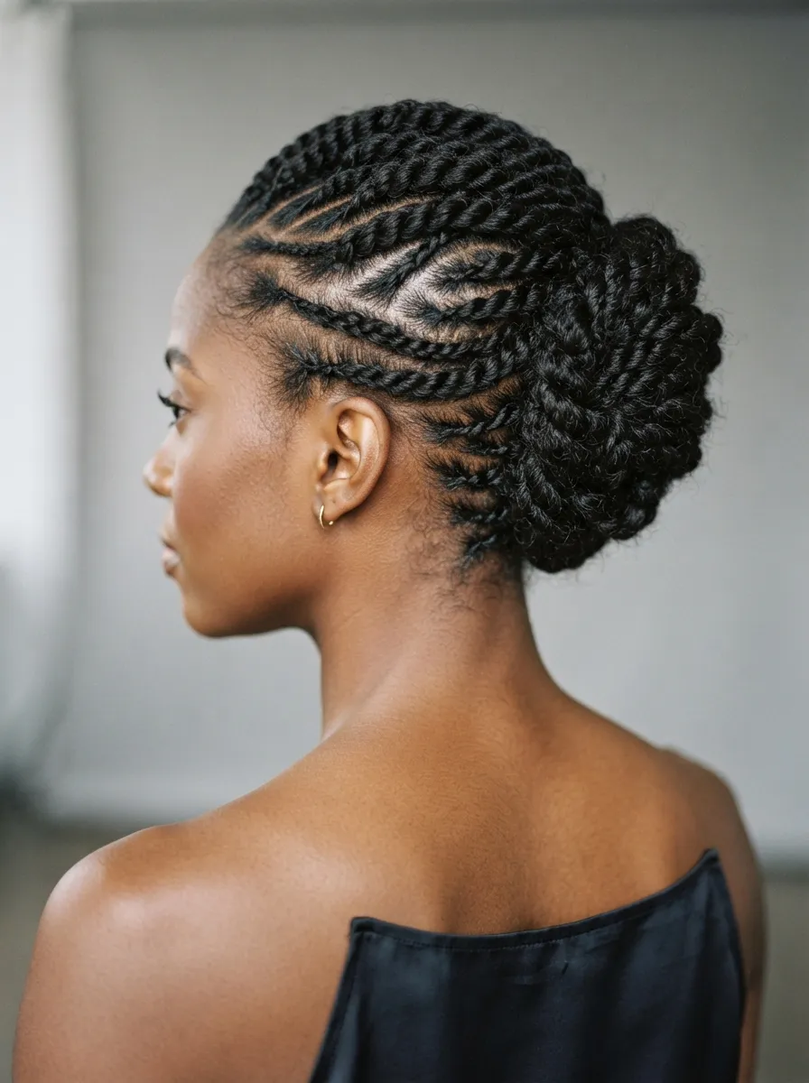 Flat Twist Updo