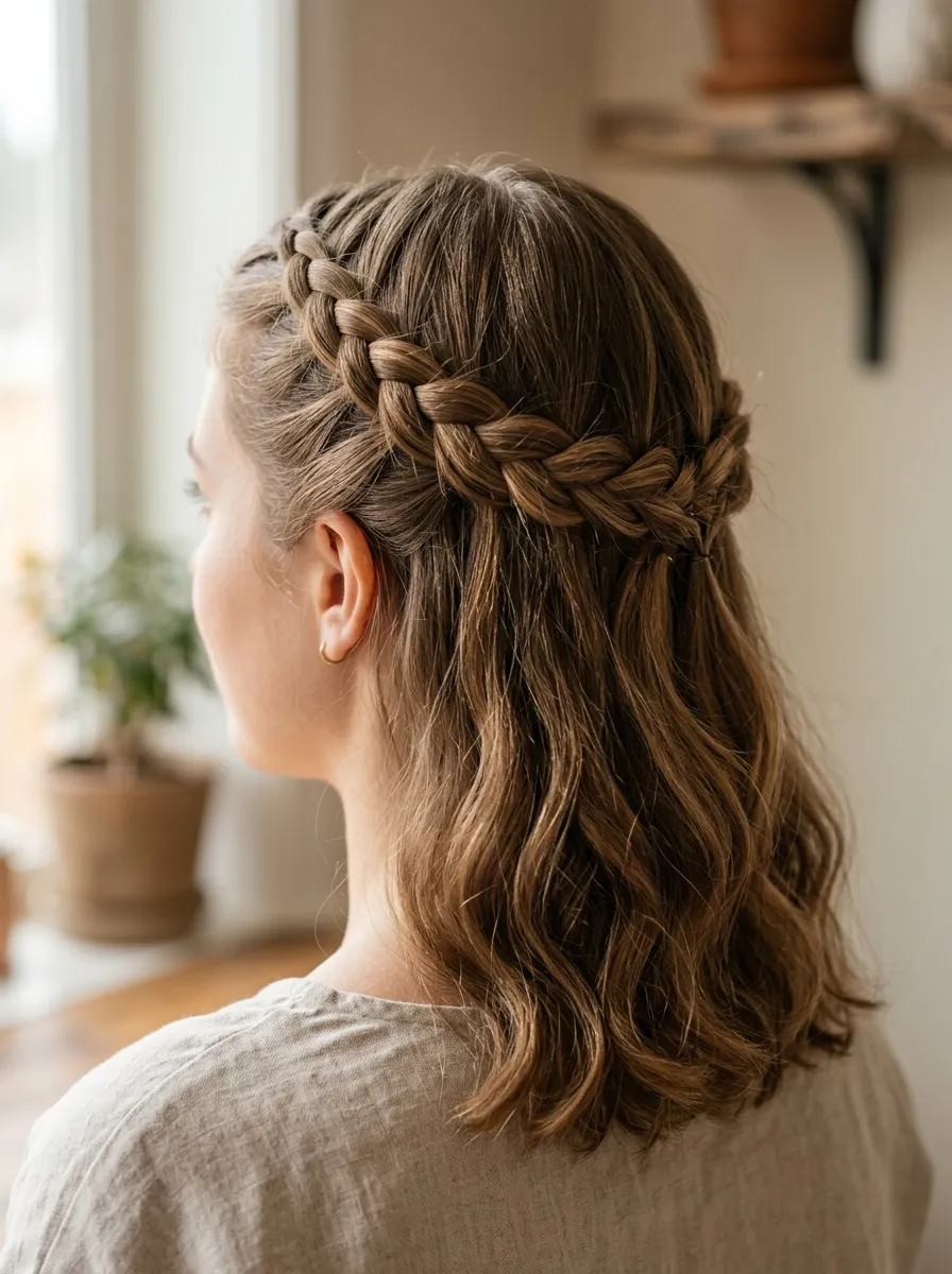 Braided Half Crown