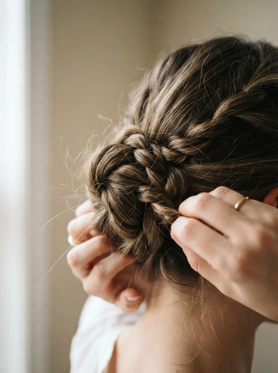 Twisted Rope Bun for Added Texture