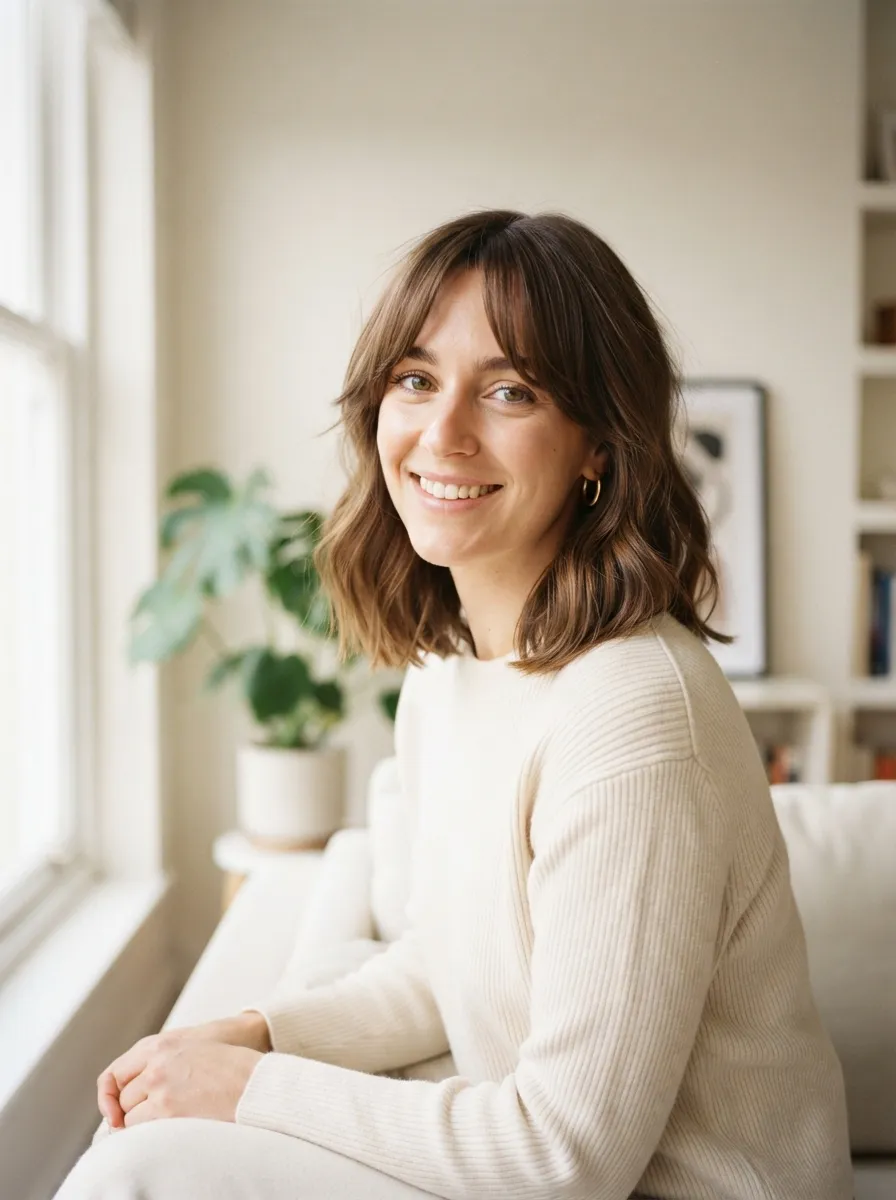 Long Bangs with a Lob