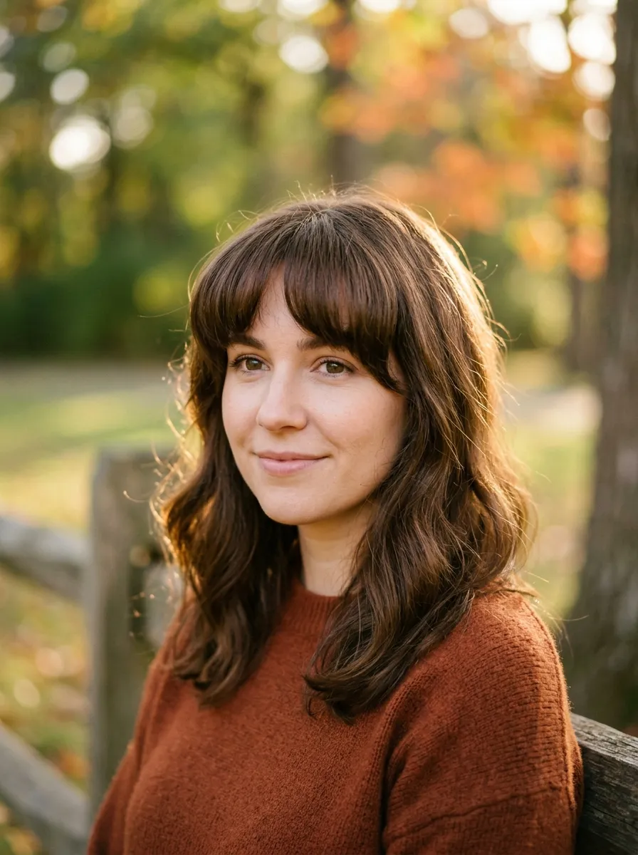 Rounded Bangs to Soften Angles