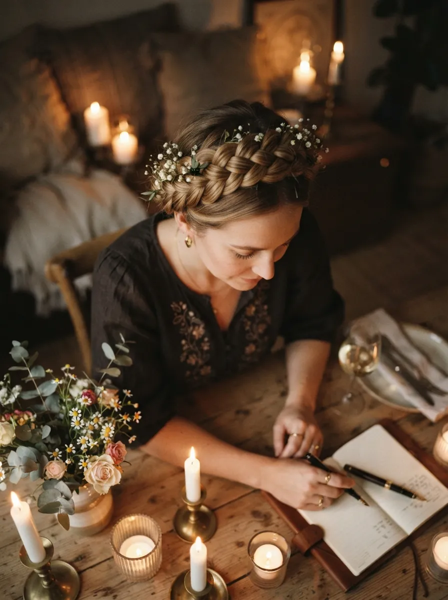 Braided Crown for a Romantic Look