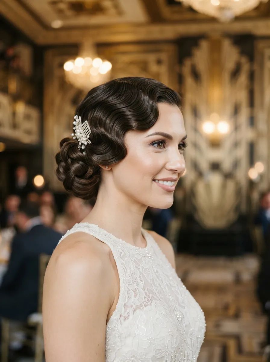 Vintage Finger Wave Bun