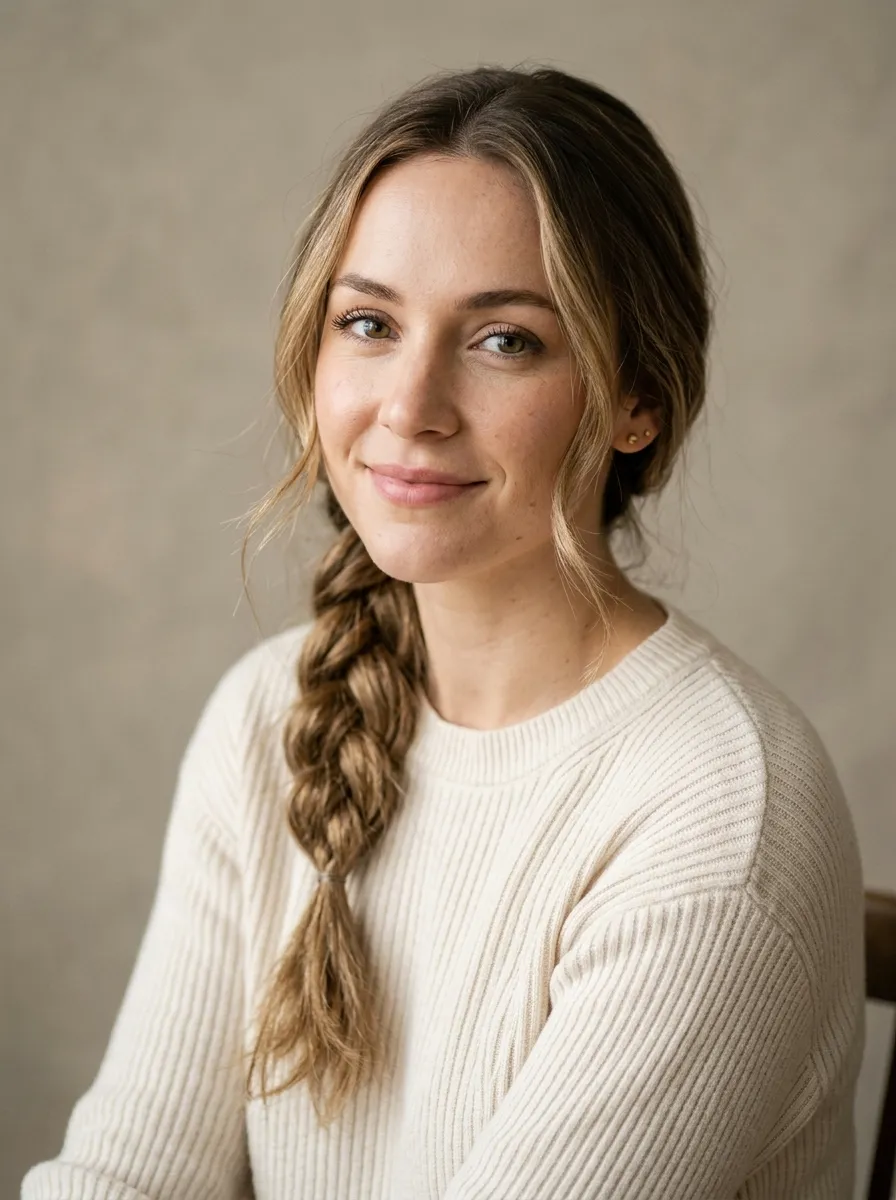 Low Side Braid For Fine Hair
