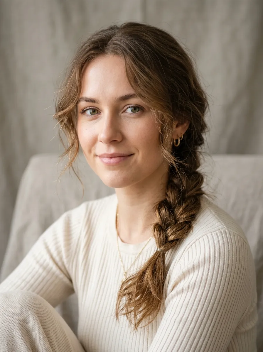 Low Side Braid For Fine Hair