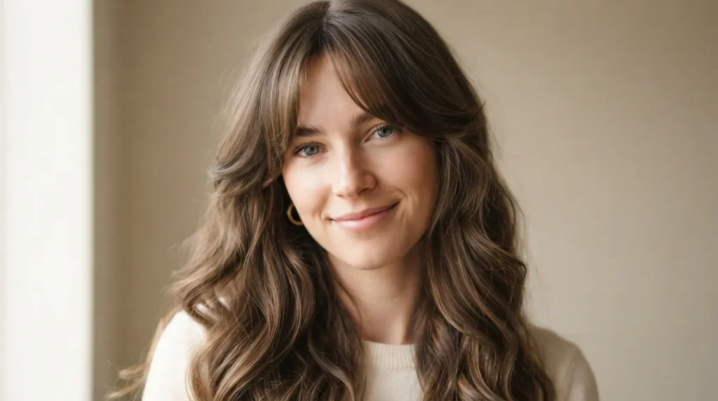 Gorgeous Curtain Bangs Long Hair Ideas