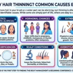 My Hair Thinning? Common Causes Explained