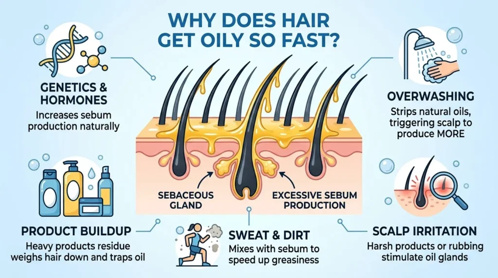 Hair Get Oily So Fast?