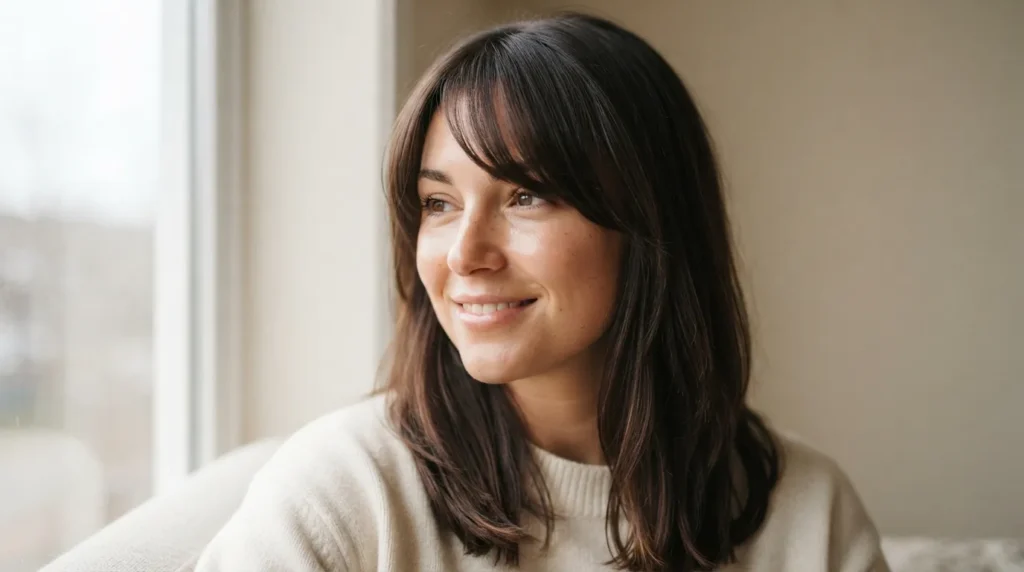 Long Bang Hairstyle Ideas